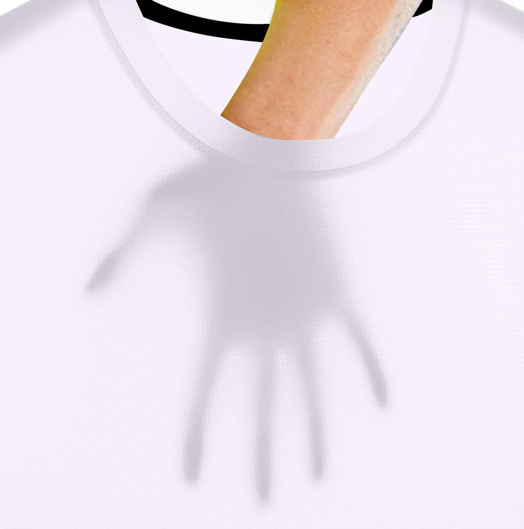 Men's Summer Black And White Solid Color Quick Drying Sports Short Sleeved Loose And Breathable Sports Running Trend