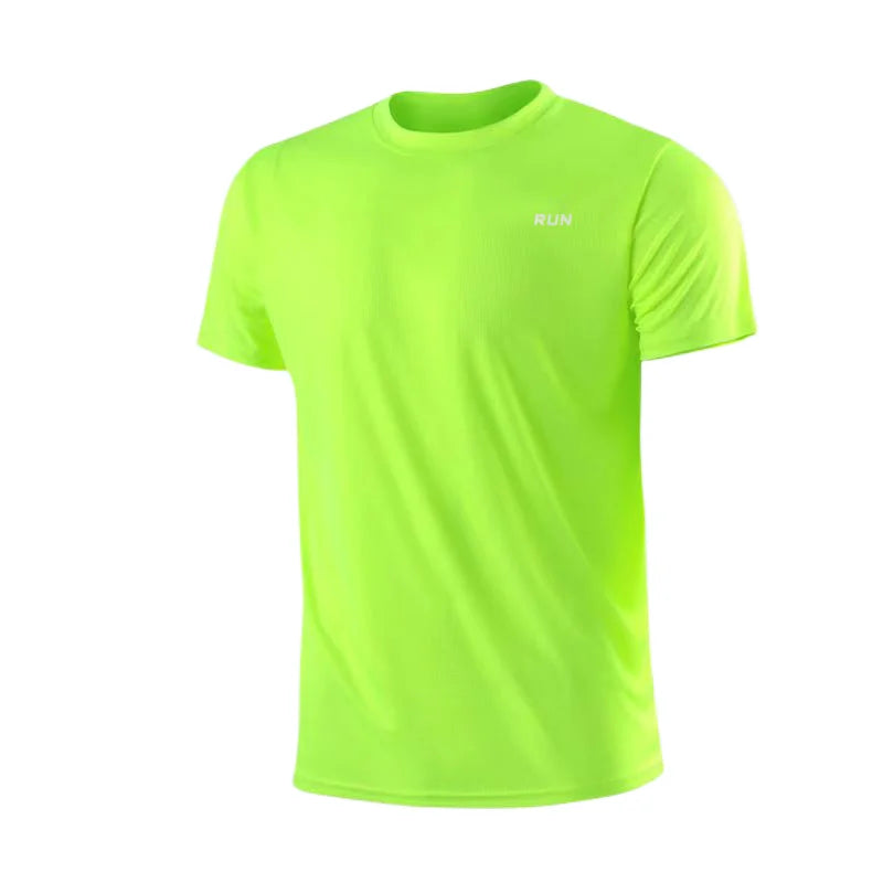 Summer Mens Quick Dry Running Bodybuilding Shirts Sport Gym t Shirt Men Short Sleeve Fitness Tops Oversized t-Shirt Jersey