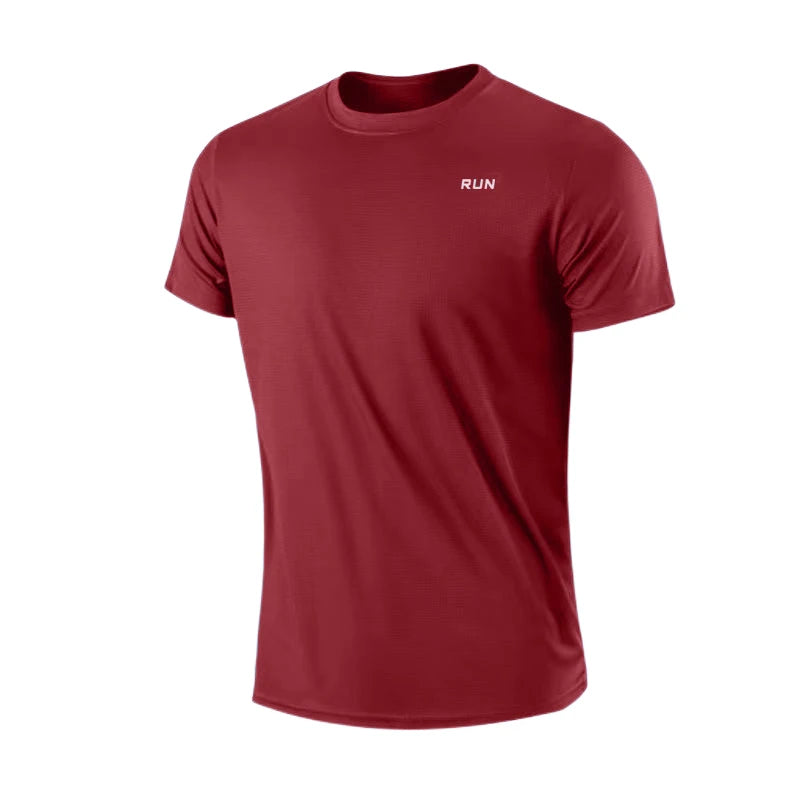 Summer Mens Quick Dry Running Bodybuilding Shirts Sport Gym t Shirt Men Short Sleeve Fitness Tops Oversized t-Shirt Jersey