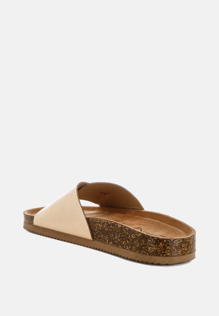 Uvaria Metallic Slip-On Sandals